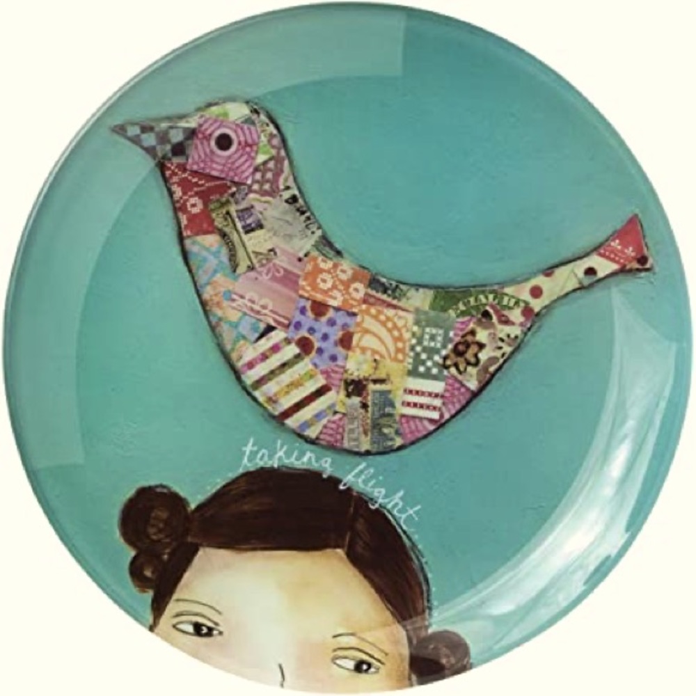 Kelly Rae Roberts Taking Flight Round Plate